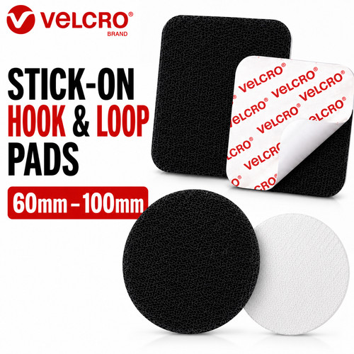 Velcro stick pads - on, &